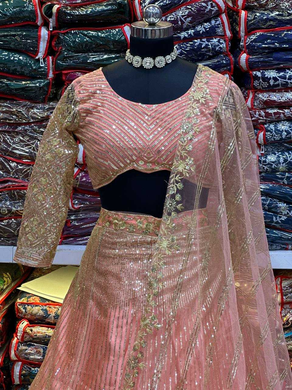 YNF NET VDD 5004 WHOLESALE LEHENGAS MANUFACTURER 